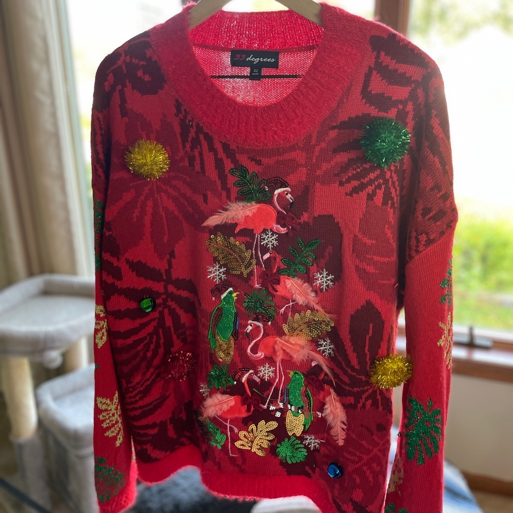 Ugly Christmas sweater womens size XL worn once
